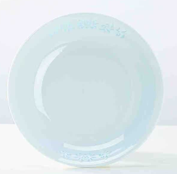 8-inch blue and white porcelain disc