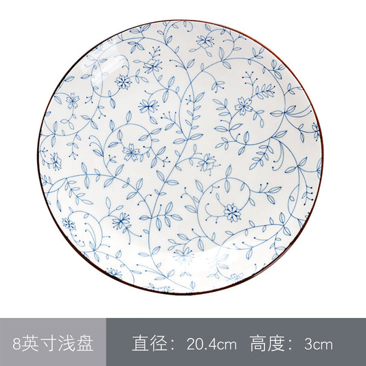 8-inch Japanese-style plate